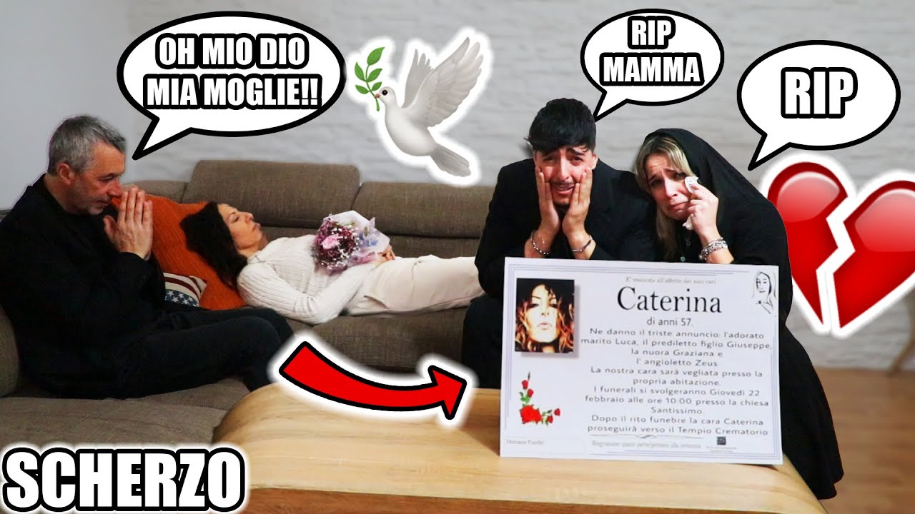 FACCIAMO FINTA CHE MAMMA E' M0RTA MENTRE DORMIVA! -SCHERZO! *SCONVOLTA*