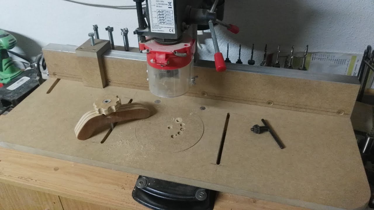 mesa para taladro de columna