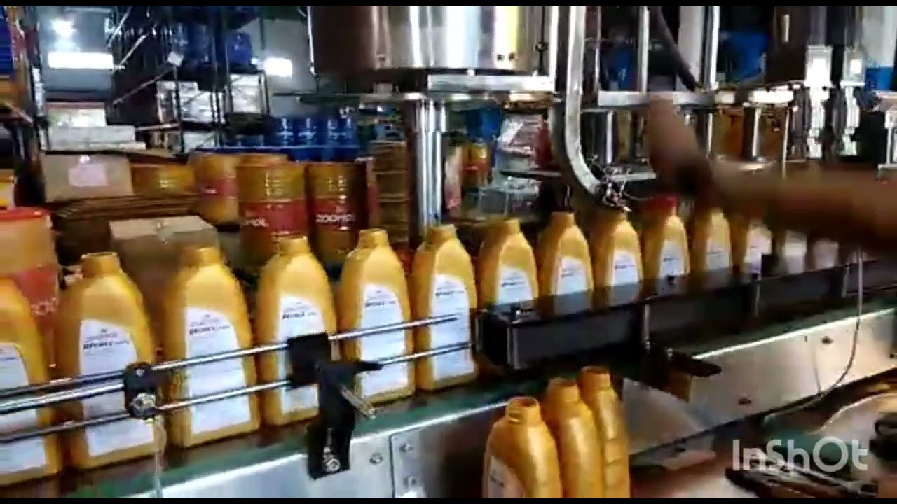 AUTOMATIC ENGINE OIL PACKING LINE