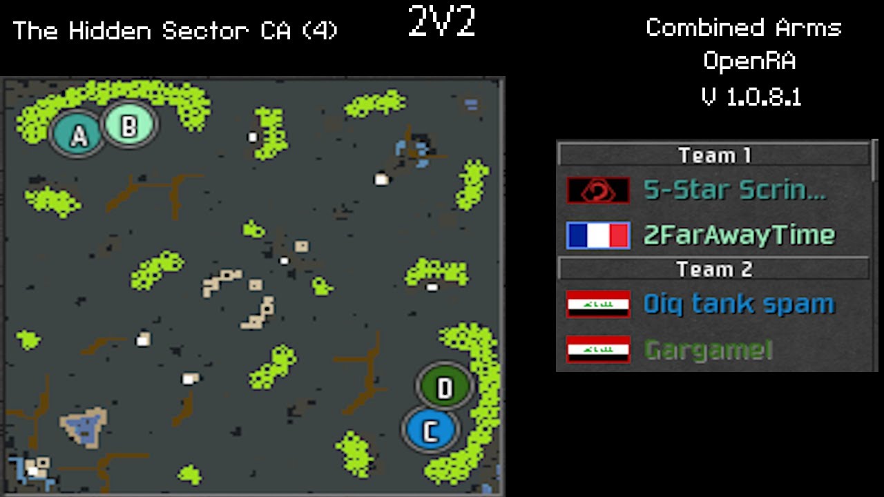 306# - Team game - 4 - 31/01/2026 - 2v2 - Combined Arms V1.0.8.1 (OpenRA)