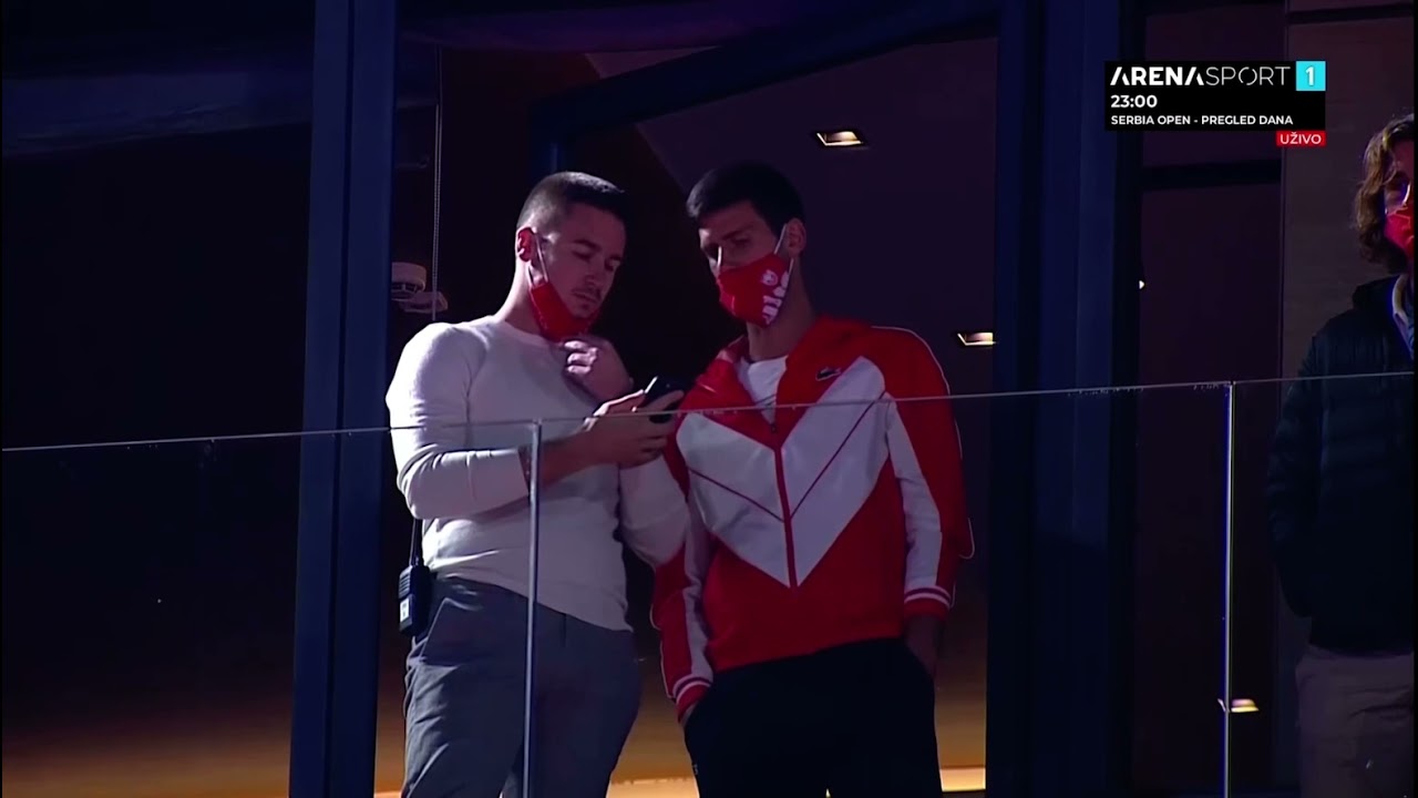 Novak Djokovic & Djordje Djokovic In Serbia open 2021