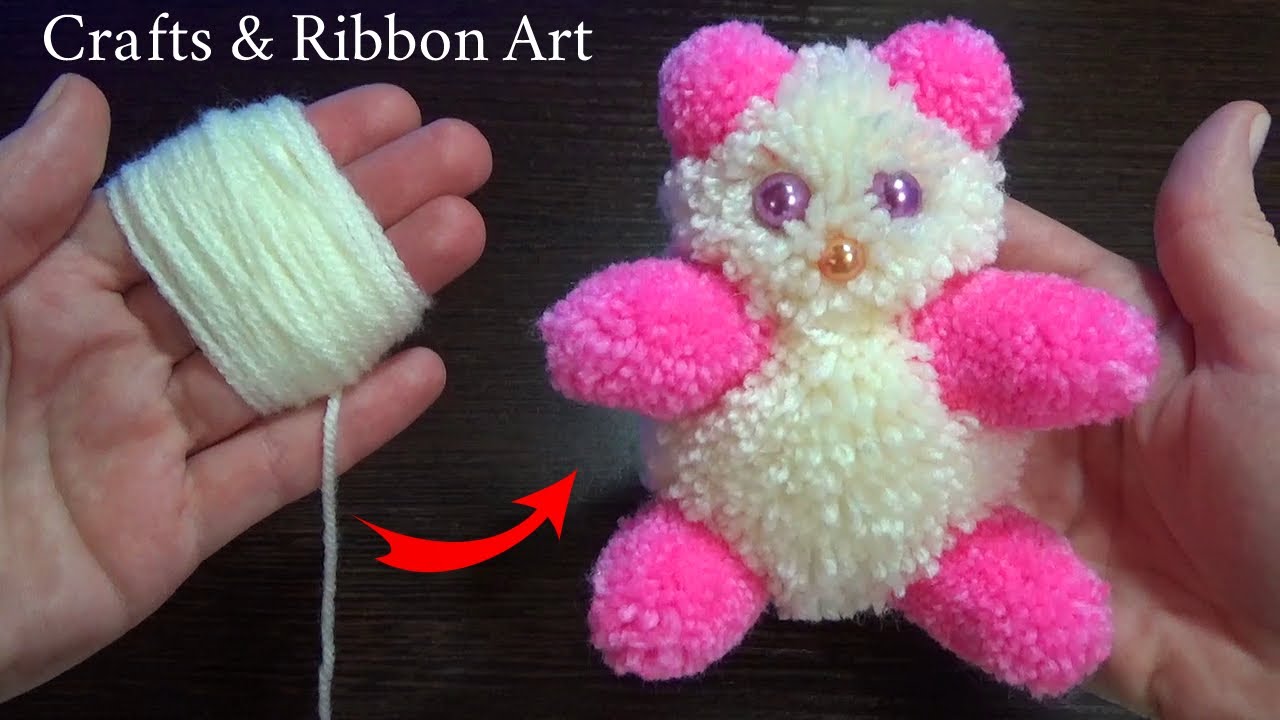 Amazing Teddy Bear Making Idea with Yarn - Super Easy Teddy Make at Home - How to Make Teddy Bear