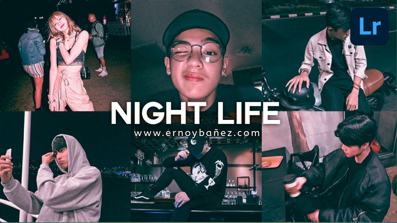 Night Preset - Lightroom Mobile Presets | Disposable Camera Filter - Night Life Preset