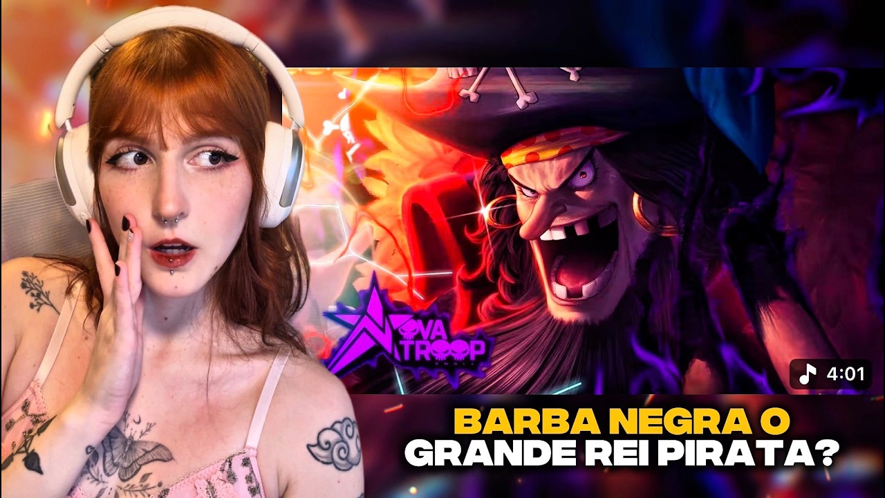 QUE OBRA DE ARTE! | REACT: Pirata Insone | Novatroop | Barba Negra (One Piece) - Mila Meiwe