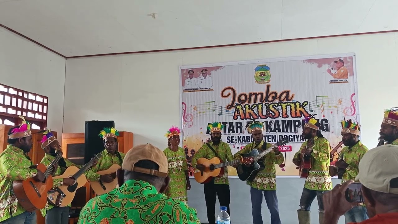 Lomba Akuistik Antar 79 Kampung, Kab. Dogiyai Kampung Dogimani Keluar Sebagai Juara 1.