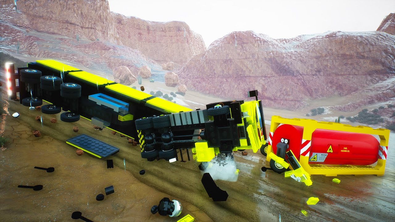 Hazard Fuel Tank Crash Test | Brick Rigs