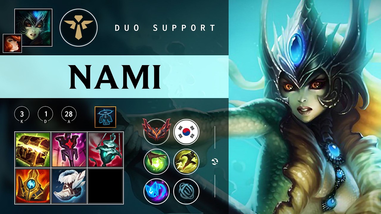 Nami Support vs Karma - KR Grandmaster Patch 26.06