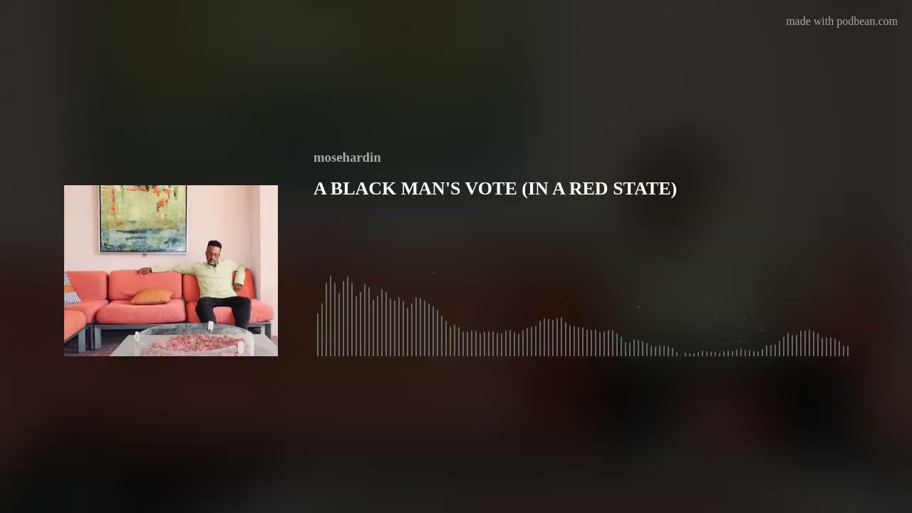 A BLACK MAN'S VOTE (IN A RED STATE)