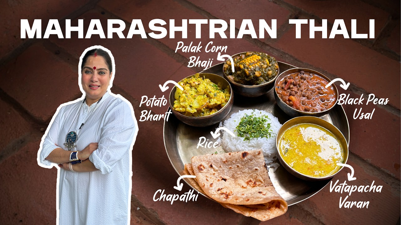 A Maharashtrian Thali So Simple, Yet So Soulful!