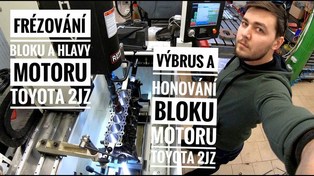 Výbrus honování a frézování bloku motoru Toyota 2JZ. Frézování hlavy motoru  #Toyota #2JZ #supra