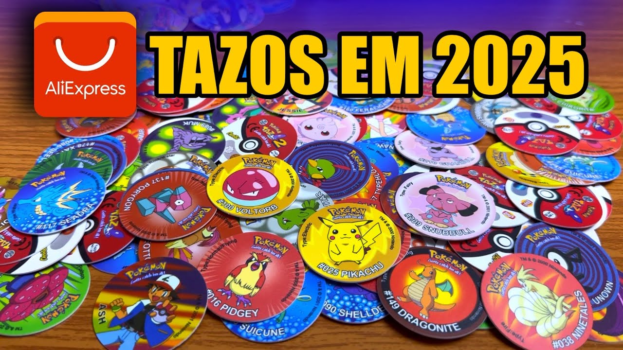ACHEI TAZOS DO POKEMON A VENDA em 2025