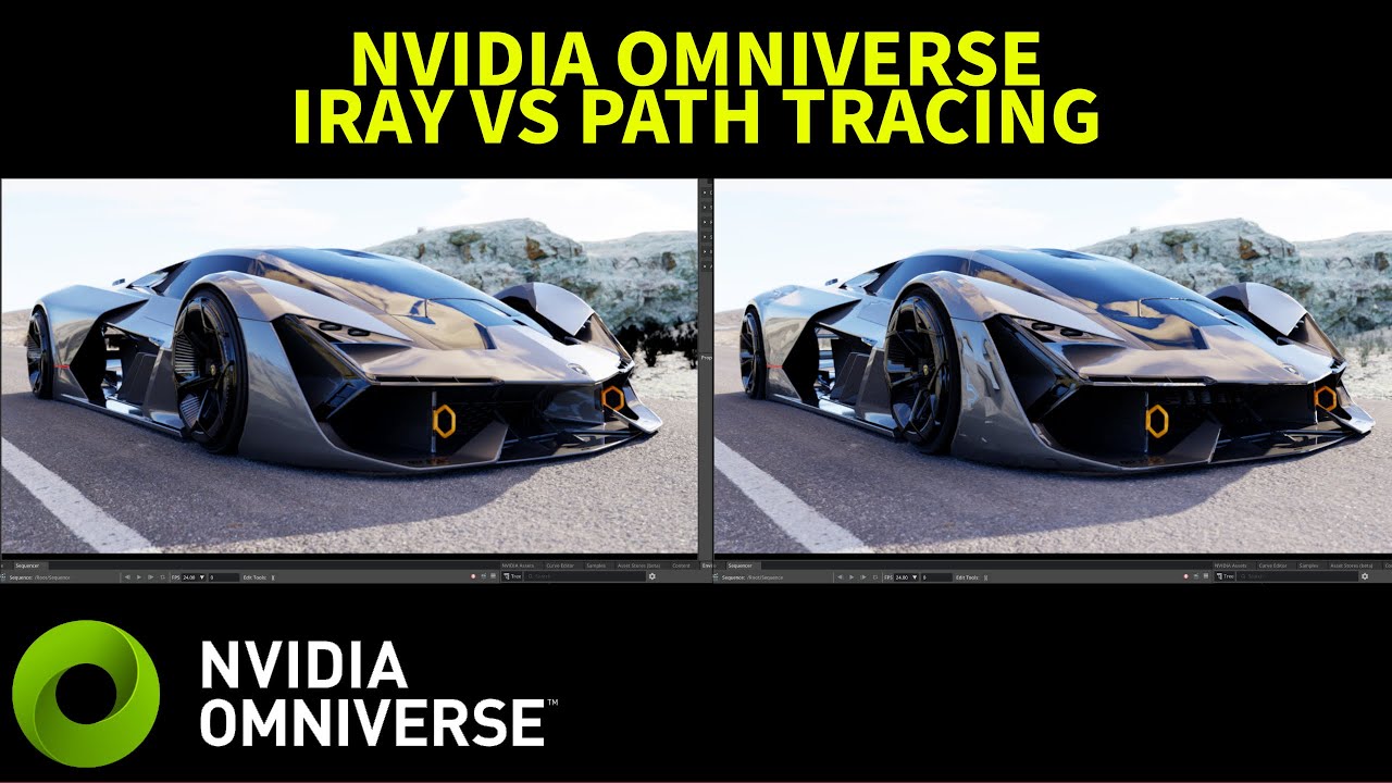 NVIDIA Omniverse Path tracing vs Iray