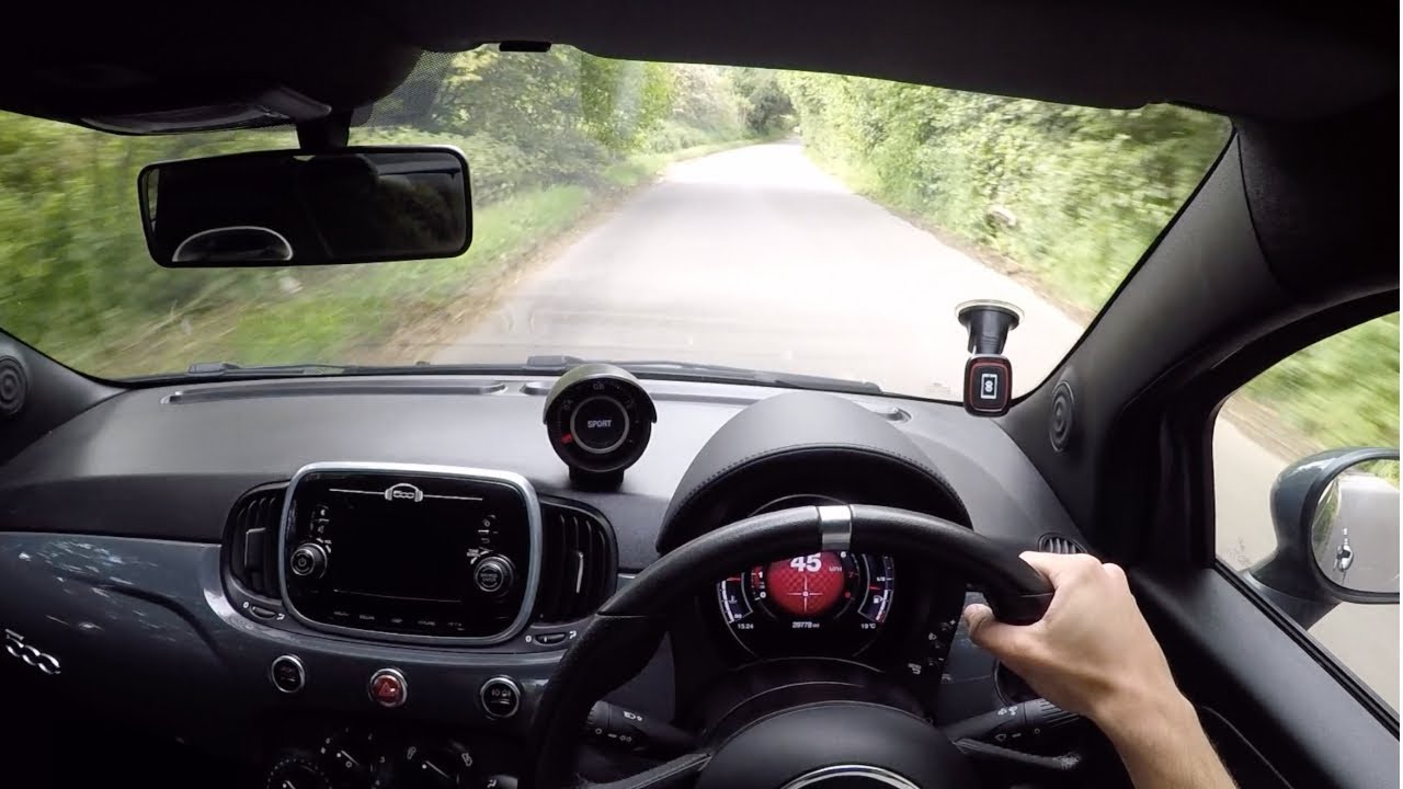 Abarth 595 POV Countryside Drive - Crazy Exhaust Sounds!
