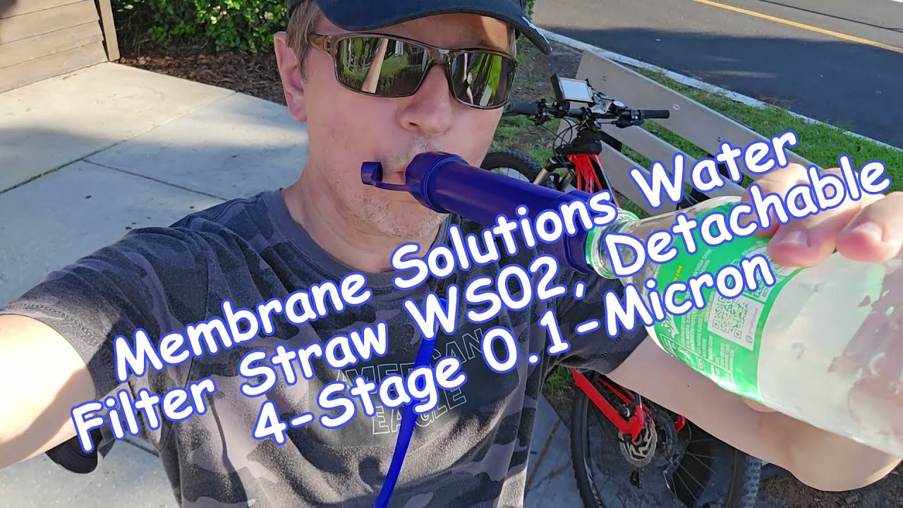 Фильтр для воды Membrane Solutions WS02, съемный, 4-ступенчатый, 0,1 микрона, полный обзор.