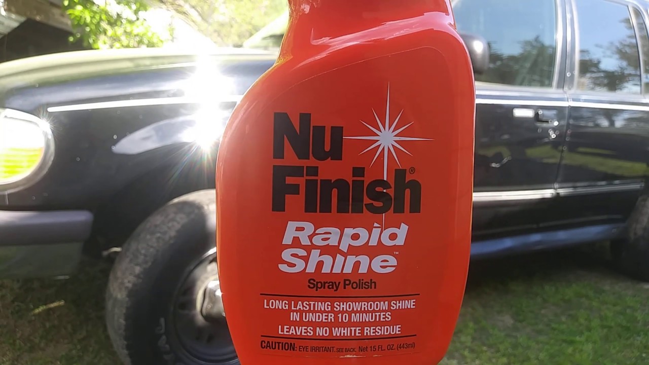 Nu finish rapid shine test on black paint job