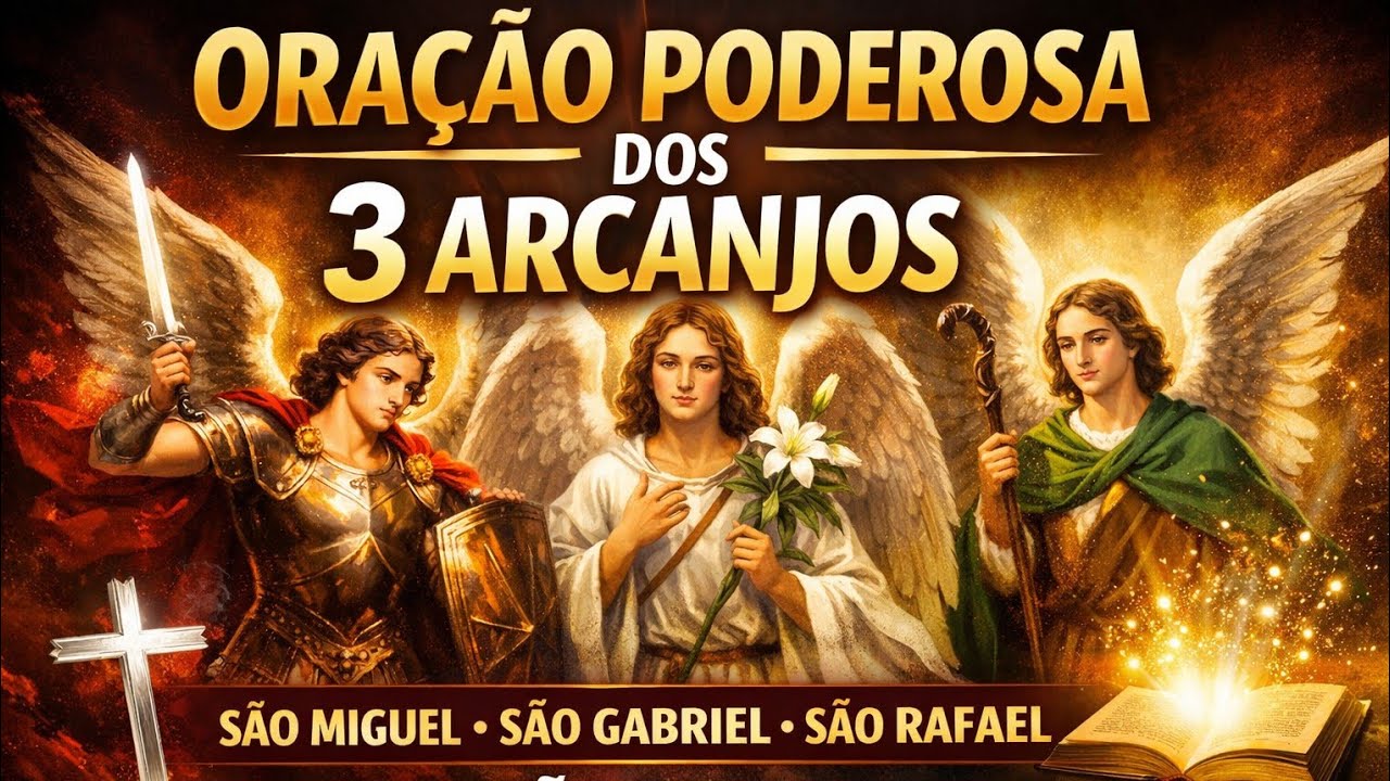 Escute Essa Oração e Entregue Suas Batalhas a Deus | São Miguel, Gabriel e Rafael