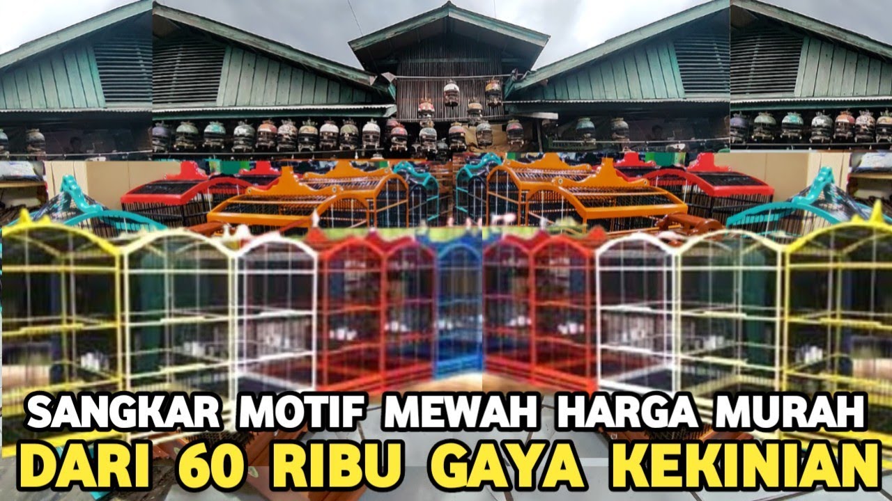 LANGSUNG DARI PENGRAJIN SANGKAR MOTIF MEWAH MURAH DISKON MELIMPAH DI PASAR BURUNG PRAMUKA 