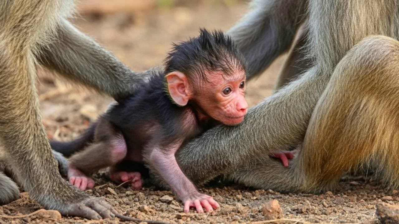 🐒 Little Explorer &mdash; Baby Monkey&rsquo;s First Curiosity on the Rock