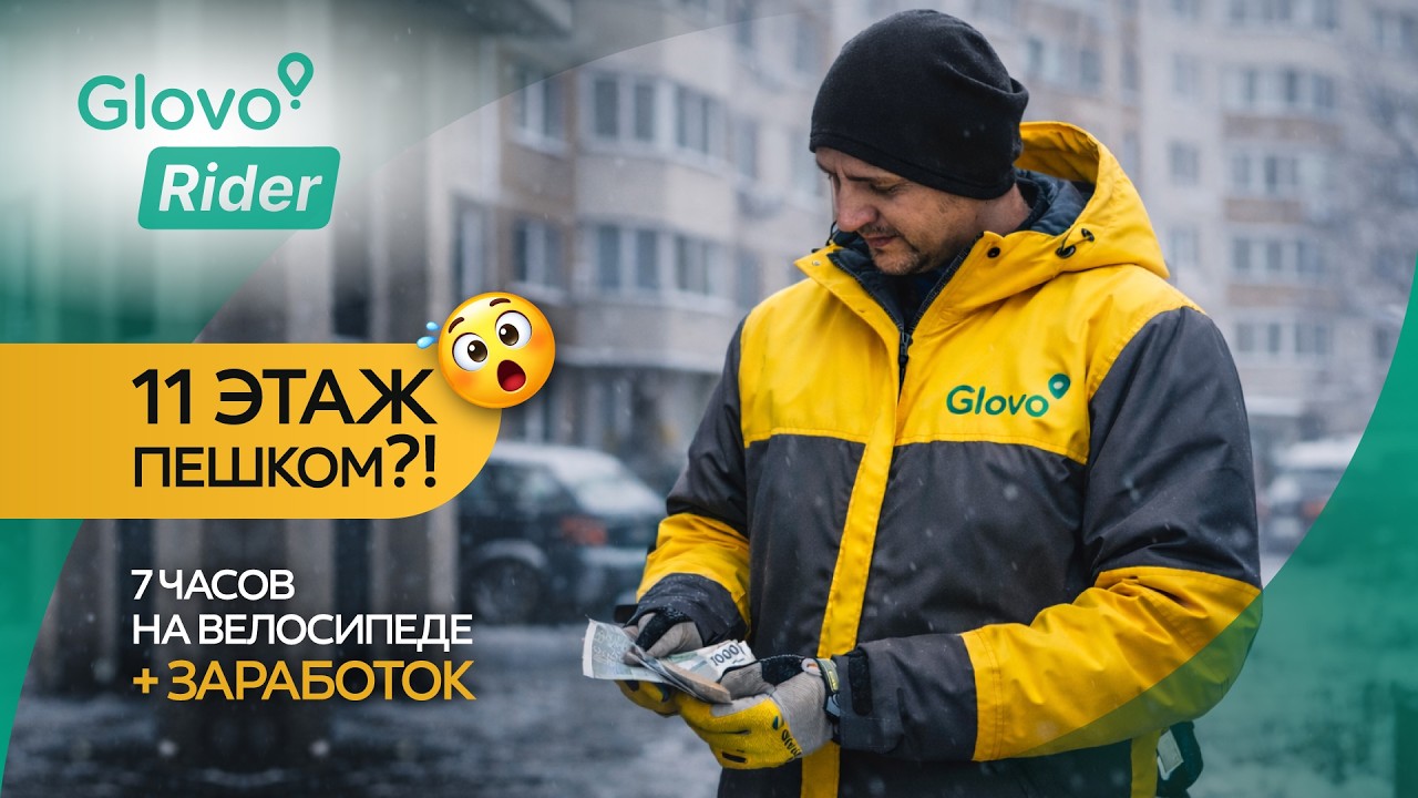 📦 Курьер Glovo в Бишкеке | Реальный день на велосипеде 🚴‍♂️ Заработок, заказы, Квесты на заказах