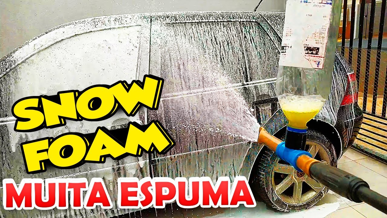 COMO FAZER CANHÃO DE ESPUMA, SNOW FOAM CASEIRO BARATO COM 10 REAIS!