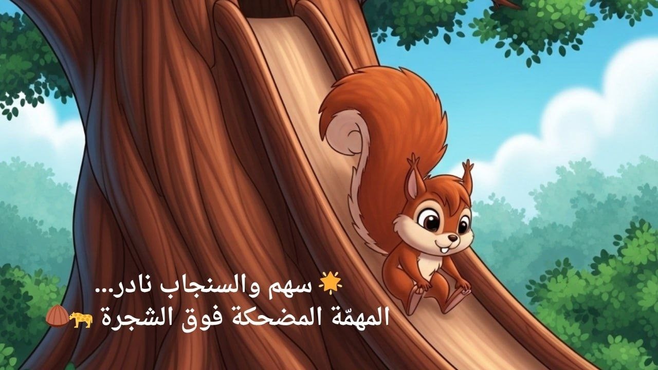 🌟 سهم والسنجاب نادر…المهمّة المضحكة فوق الشجرة | حكايات العم سامي الفيل الحكيم | TABARAK STORIES 🐘📚💫
