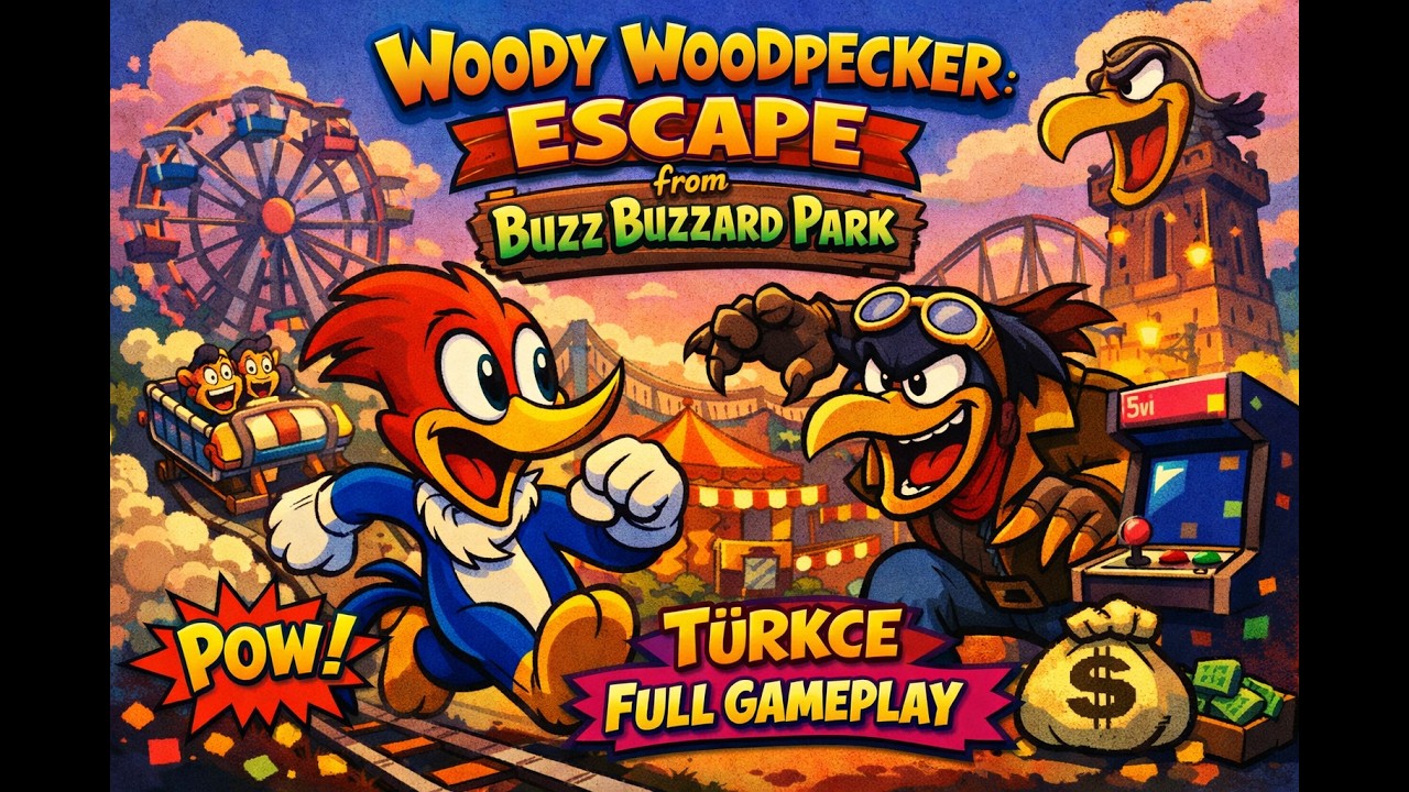 Woody Woodpecker: Escape from Buzz Buzzard Park For PC 4K Full Gameplay