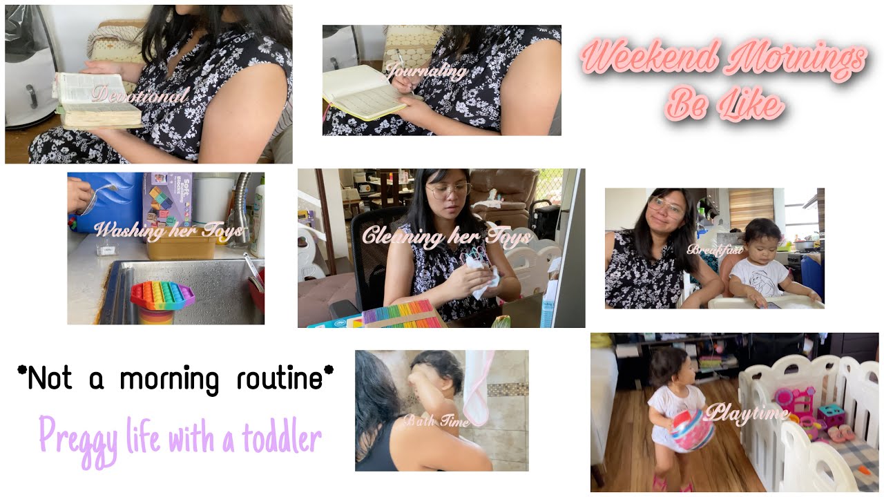 Realistic Weekend Morning | Not a morning routine | Preggy life with a toddler | Genny Dela Cruz