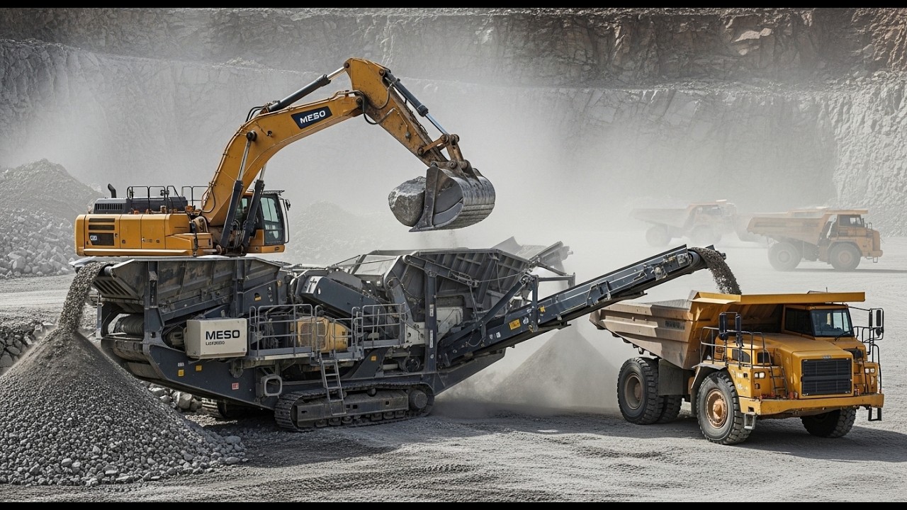 Granite boulders don't stand a chance against this crusher