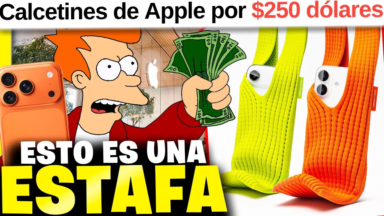 Apple se BURLA de sus fans: vende &ldquo;calcetines&rdquo; para iPhone por $250 d&oacute;lares 😡