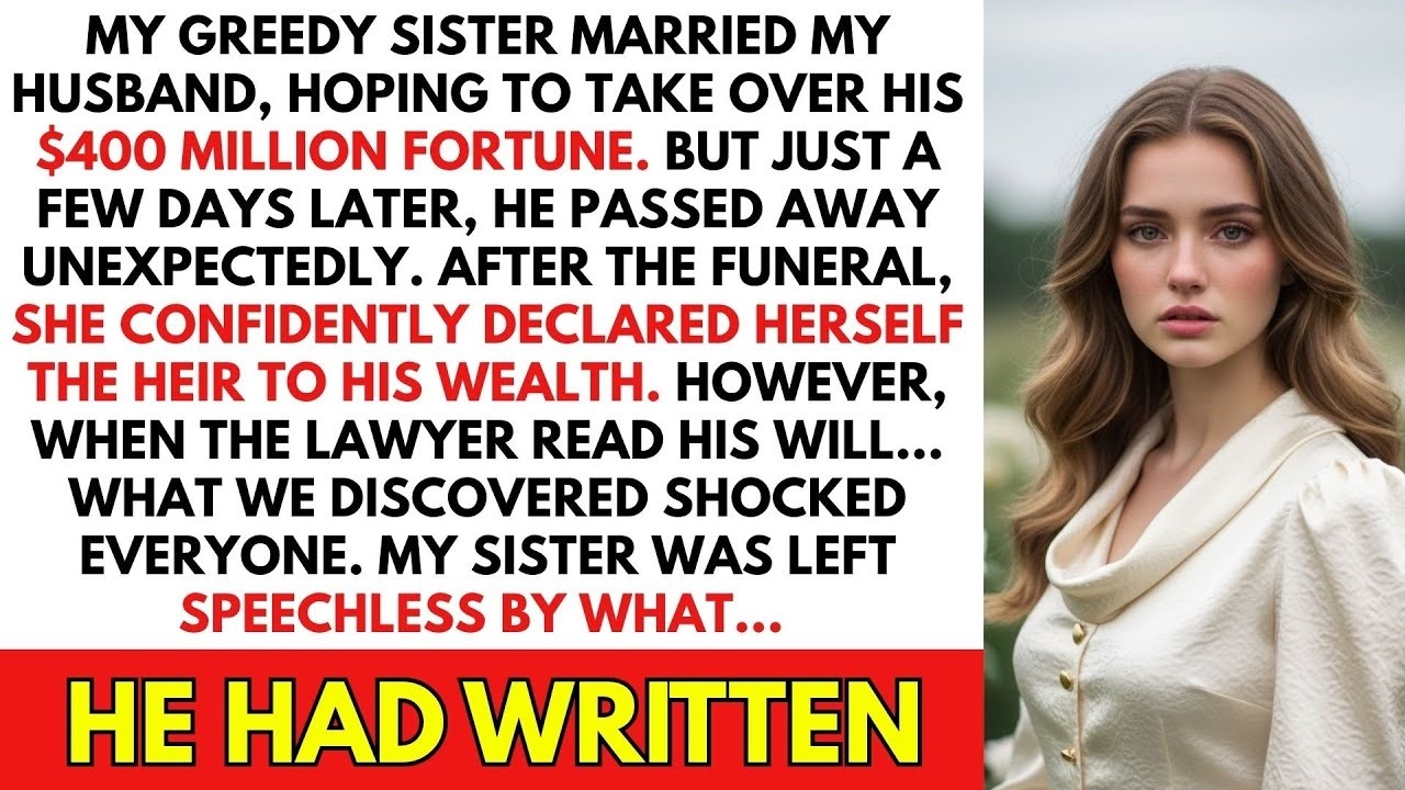 My GREEDY SISTER Married My HUSBAND, Hoping To Take Over His $400 MILLION Fortune.
