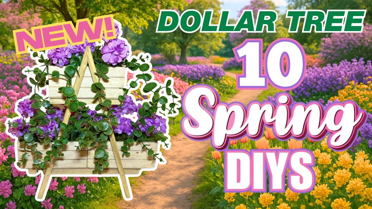 Floral & Fabulous 🌺 10 Spring Dollar Tree DIYS for Home Decor