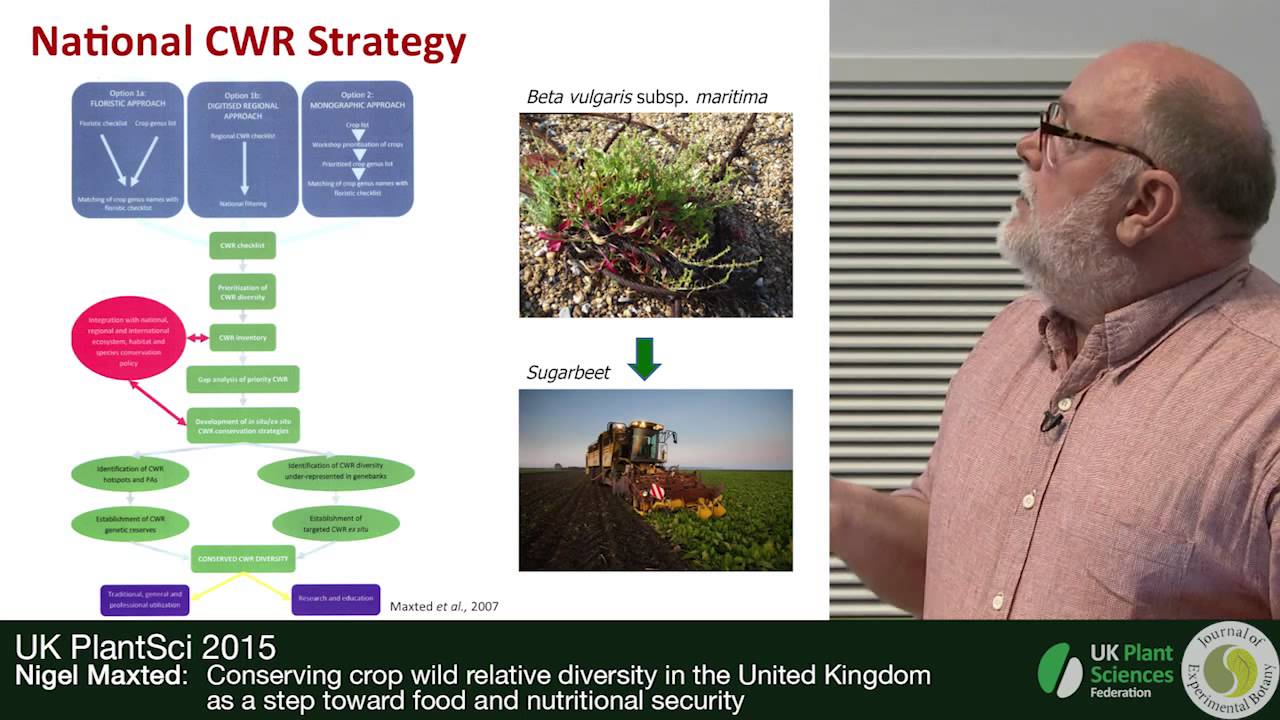 Nigel Maxted. Conserving crop wild relative diversity in the UK towards food & nutritional security
