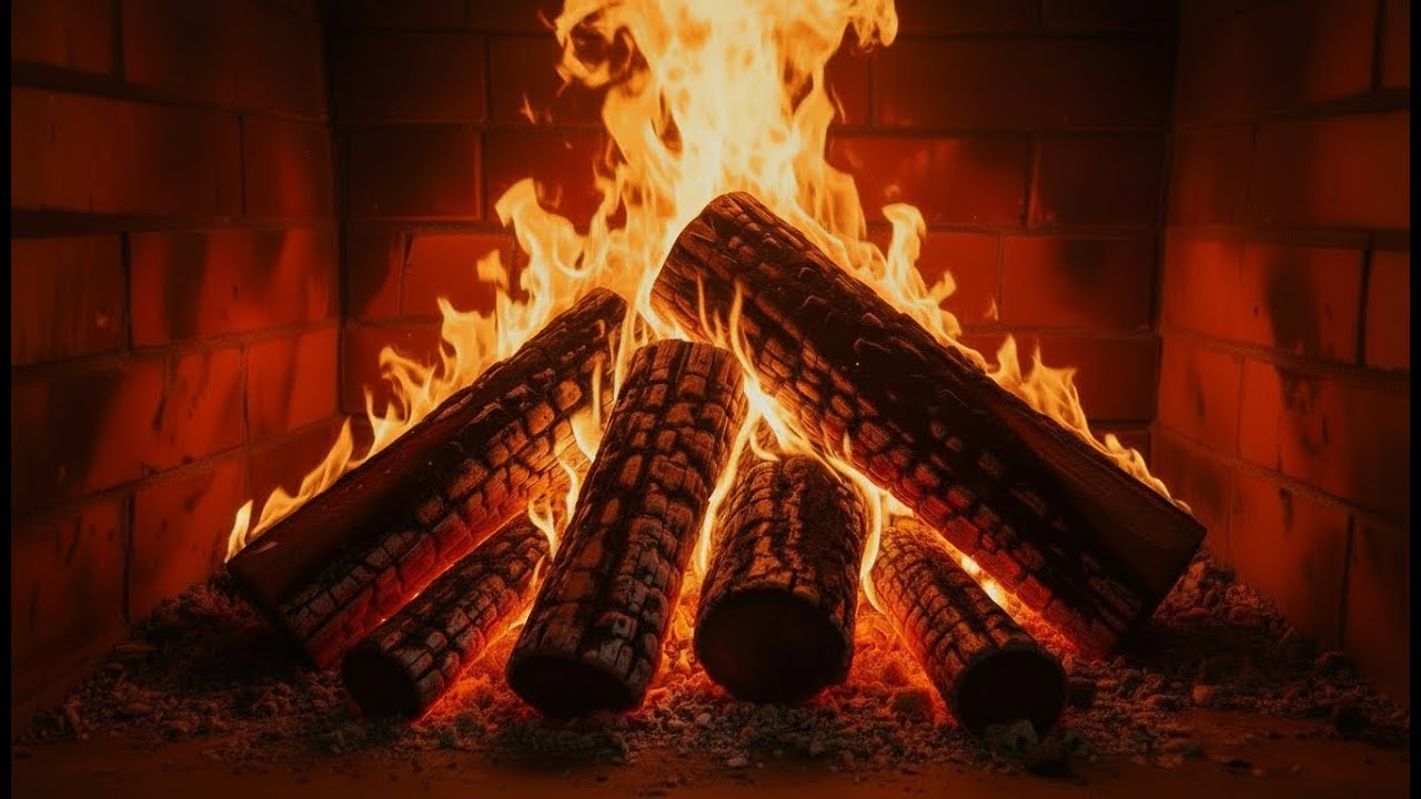 Cozy Fireplace Ambience Crackling Fire Sounds for Sleep, Relaxation & Study