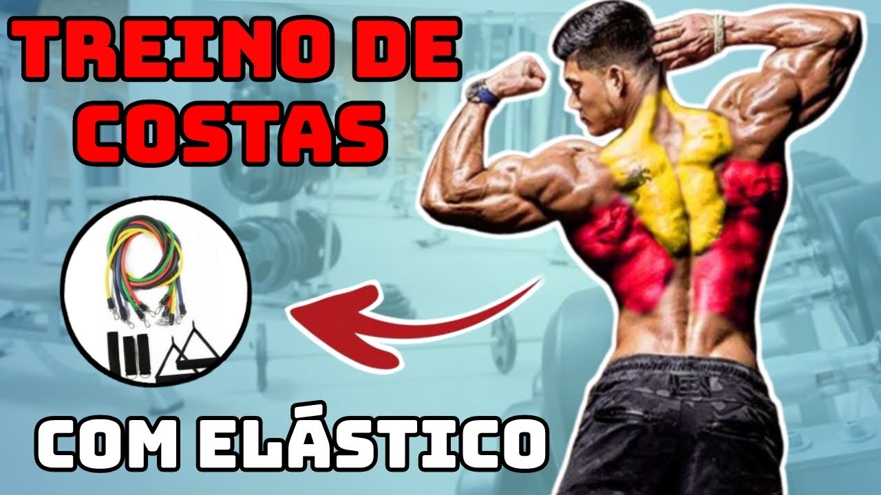 Melhores EXERCÍCIOS para COSTAS COM ELÁSTICO - Treino com Elastico em Casa