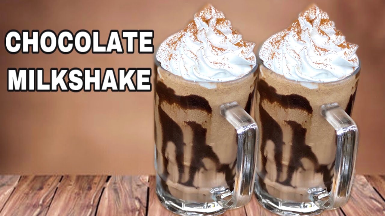 Chocolate Milkshake Recipe | Thick Chocolate Milkshake | Milkshake Recipe