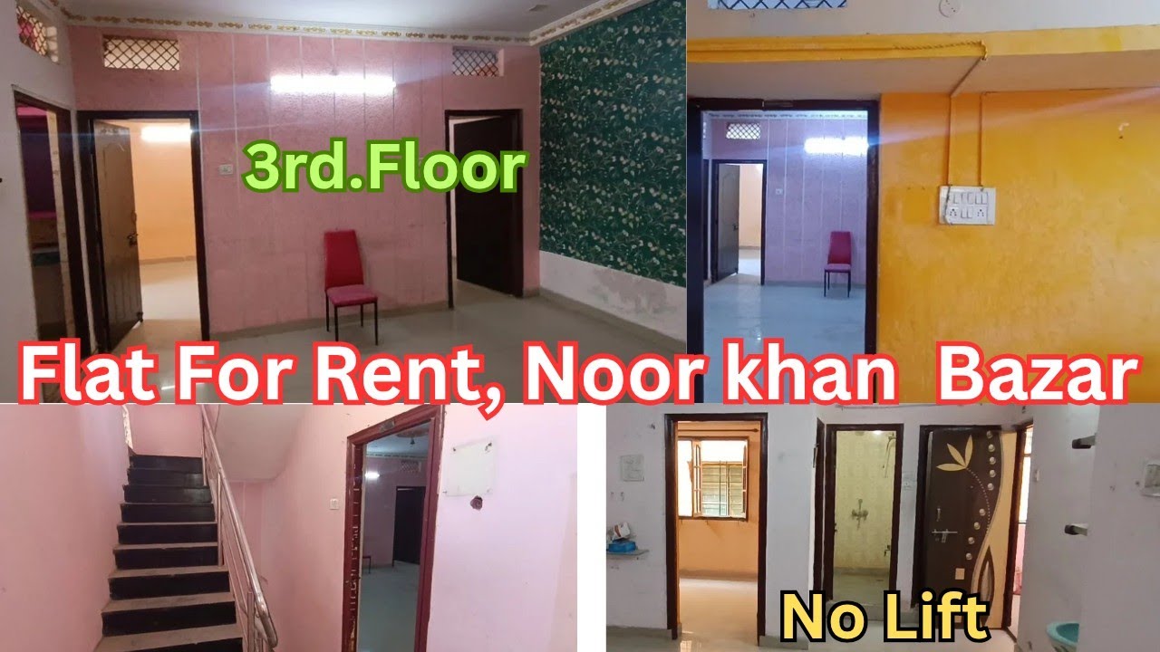 Flat For Rent, 3BHK.3rd Floor near, Muskan Clinic Noor Khan Bazar Hyderabad. Contact.  9059181991