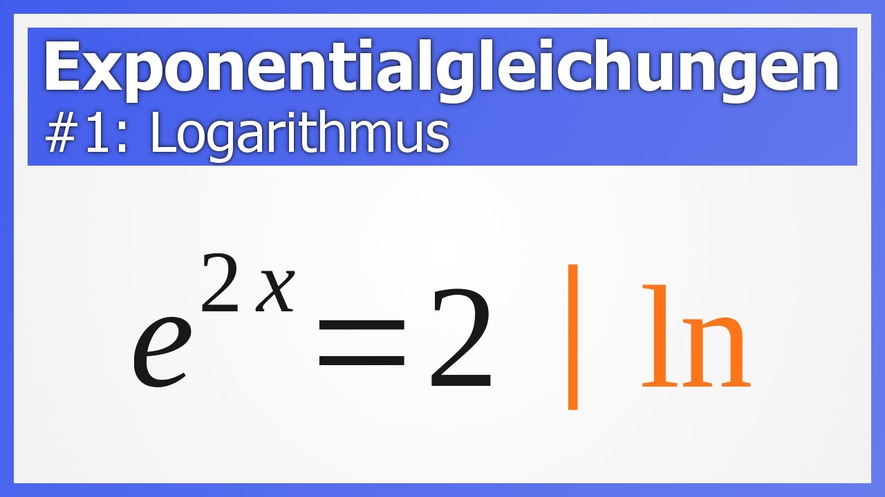 Exponentialgleichungen lösen #1: Logarithmus | How to Mathe