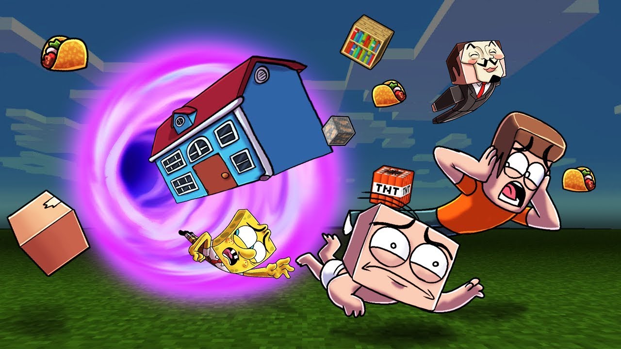 Minecraft - Who's Your Daddy? BLACKHOLE + HOUSE = BYE BYE!