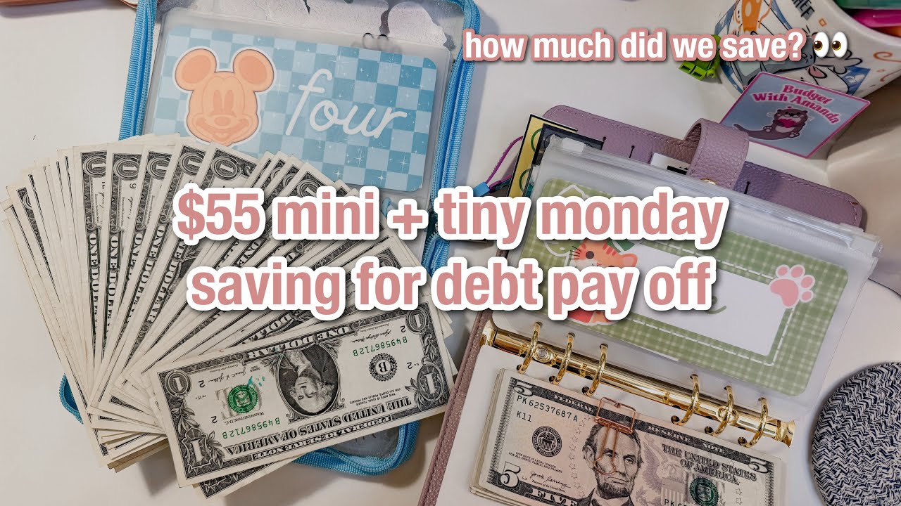 $55 mini monday | extra debt payment savings challenges | july week 4 | #mondayminis