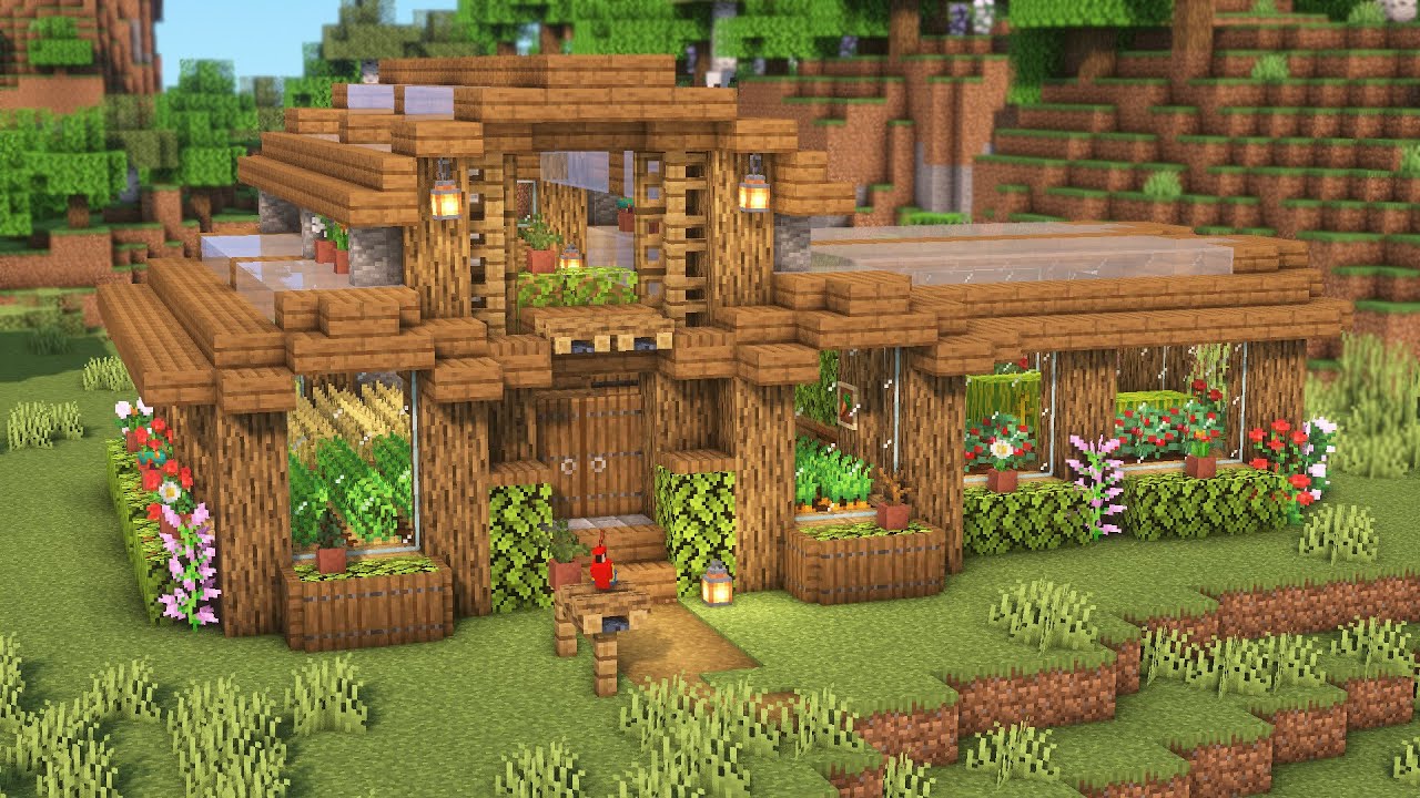 Minecraft: How To Build a Greenhouse | Tutorial