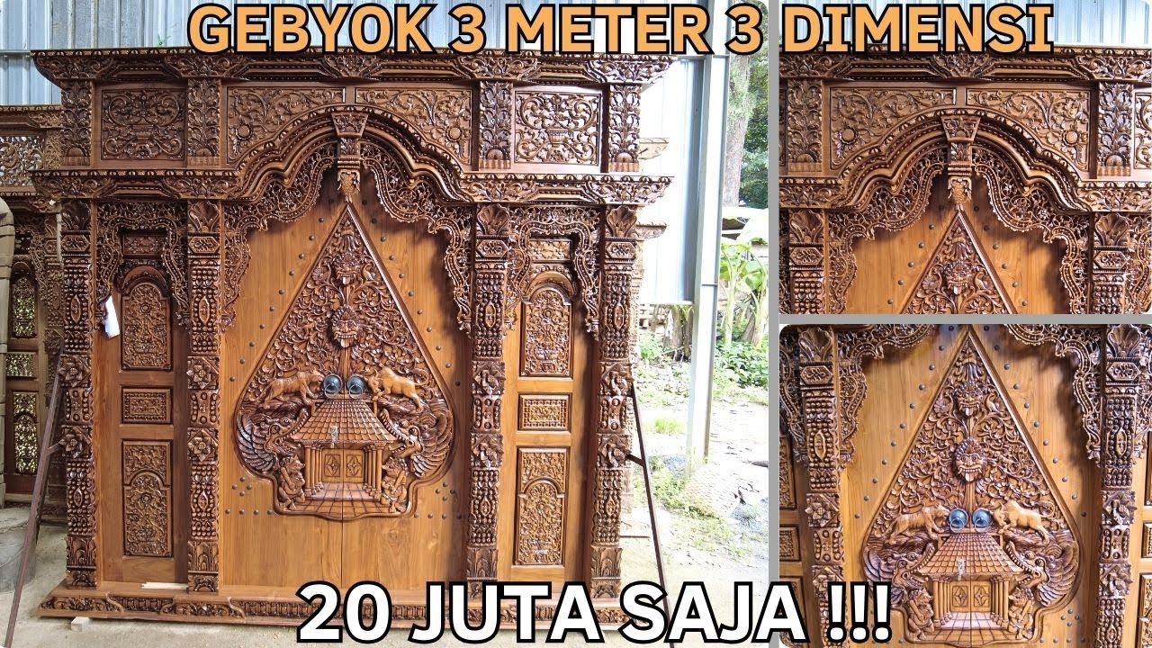 KHUSUS YANG BERDUIT !! | Gebyok Ukir Mewah 3 Meter dan 3 Dimensi