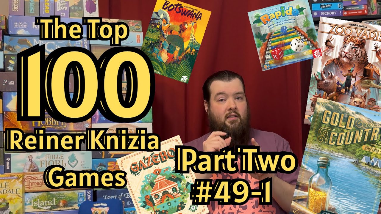 The Top 100 Best Reiner Knizia Games (49-1)