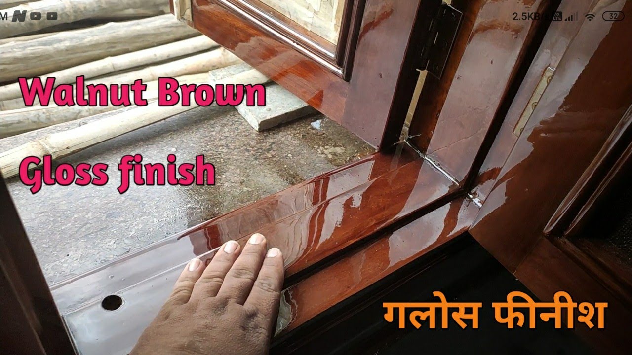 How to do Exterior PU Polish,walnut polish, बराउन पोलिश कैसे करते हैं#Paint junction panipat.