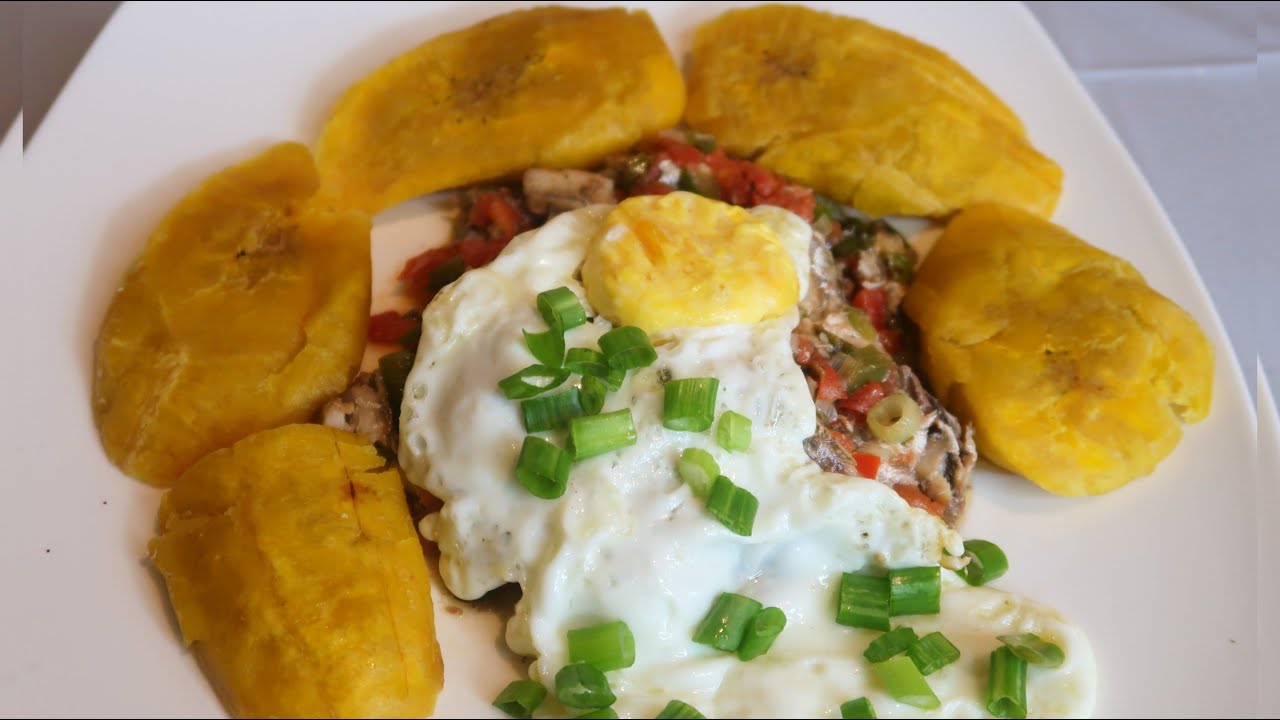 Fried Green Plantains & Sauteed Sardines
