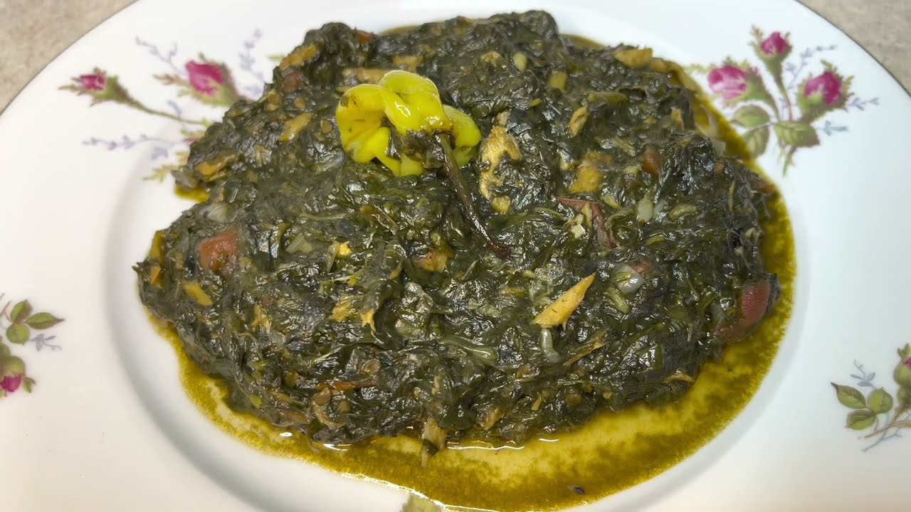 RECETTE DE FEUILLES DE PATATE DOUCE (MATEMBELE)