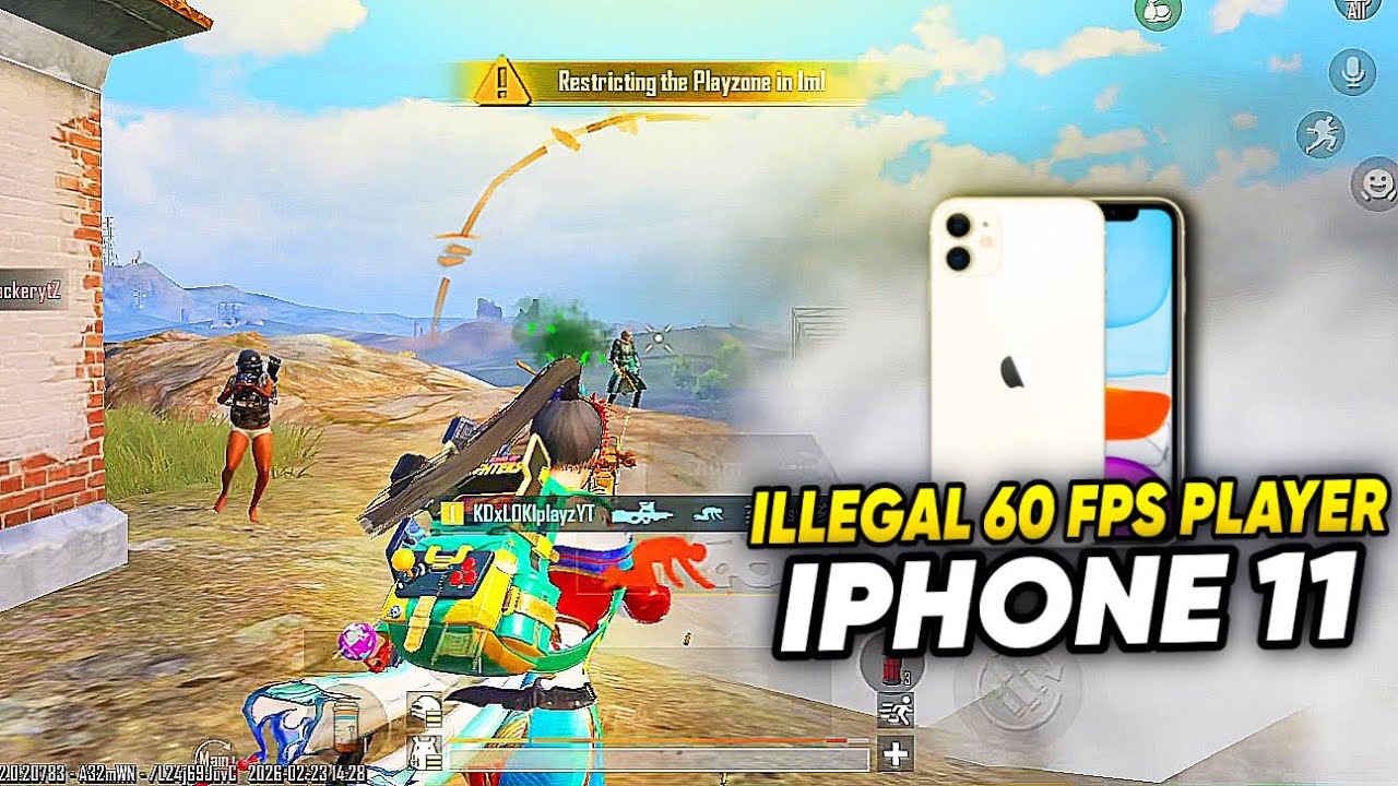 ILLEGAL 60 FPS PLAYER ON IPHONE 11 🤯 | BGMI 🔱