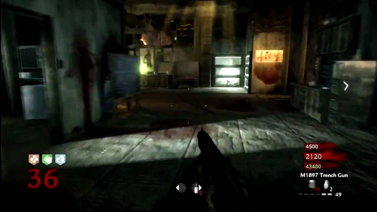 Nazi Zombies Level 36 Der Riese Strategy 4 PLAYER COD 5 World at War part3