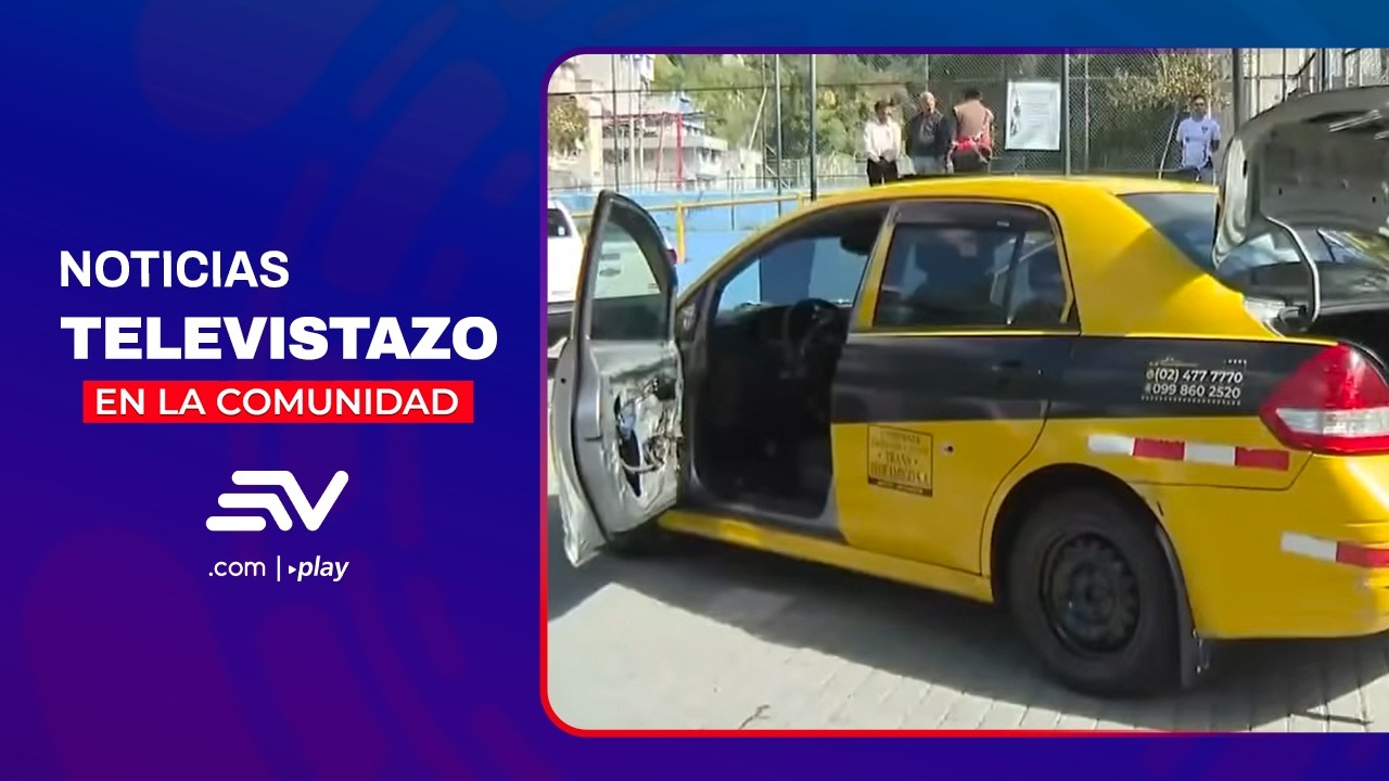 Delincuentes que robaron taxi se enfrentaron a bala con polic&iacute;a  | Noticias Televistazo | Ecuavisa