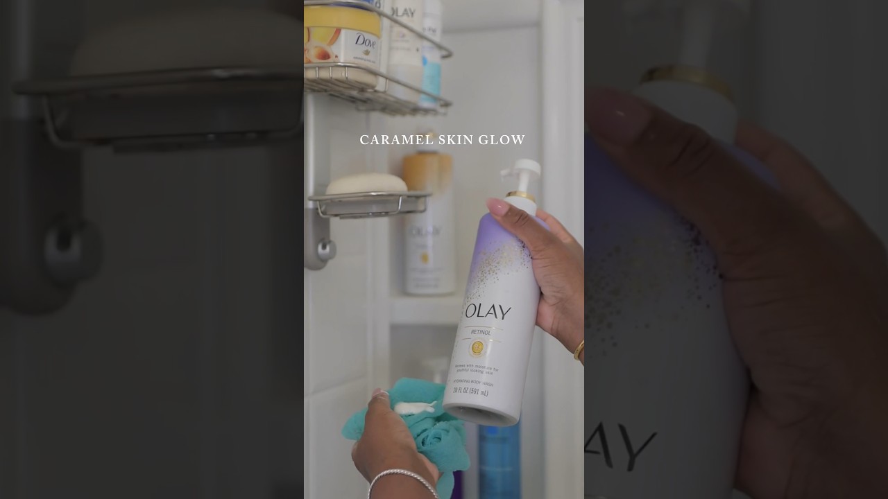 Achieving a Bright & Glowy Caramel Skin! #showerroutine#bodycareroutine#caramelskin#glowingskincare