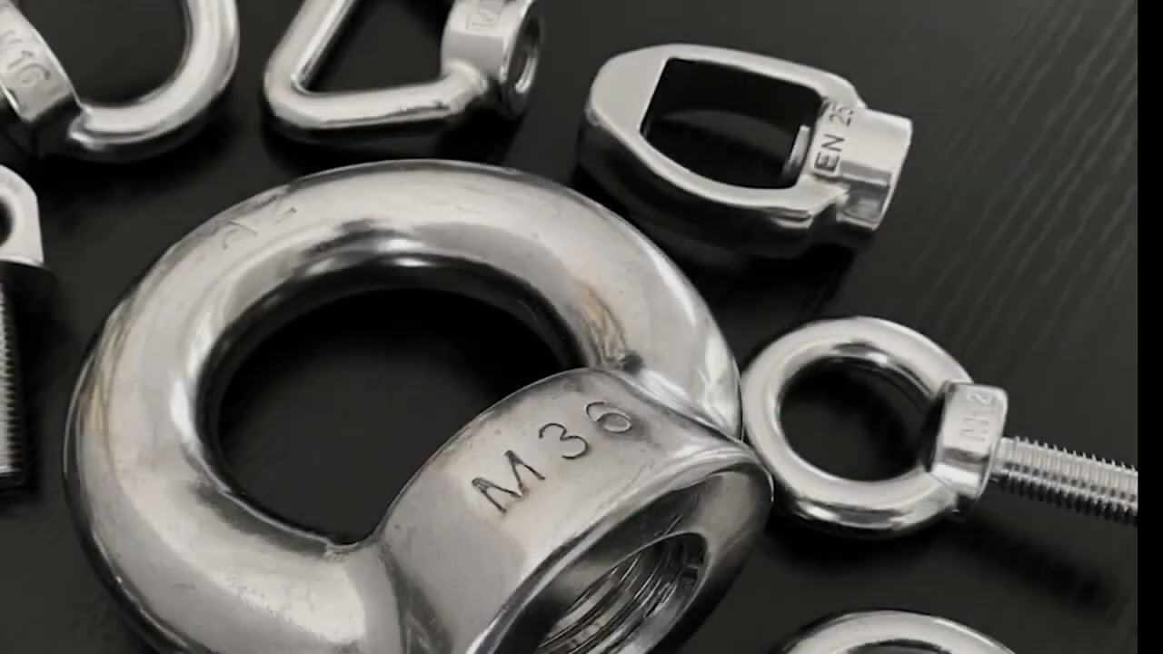 High strength eye bolt and nut stainless steel
